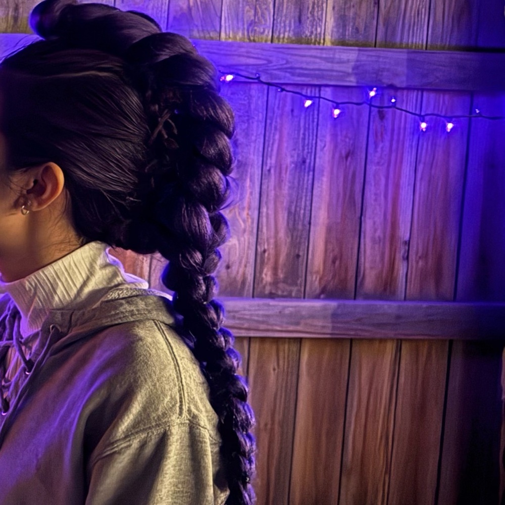 Rumi Purple Braid Extension and Dye